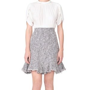 Rebecca Taylor Silk & Tweed Dress